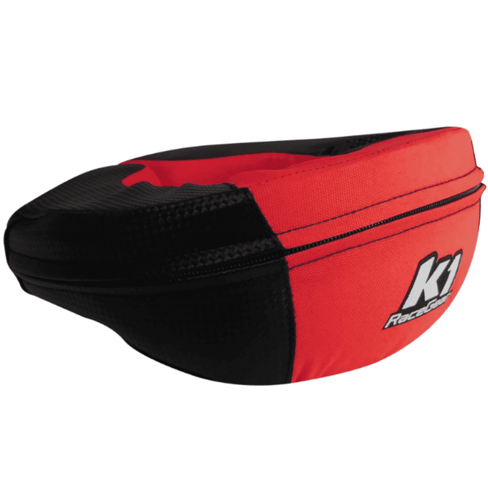 K1 Race Gear Adult Karting Neck Brace Carbon/Red