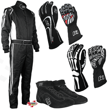 K1 RaceGear Challenger Package: Includes Challenger Race Suit, Race Gloves and Challenger Race Shoes