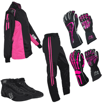 K1 RaceGear Challenger Pink Package: Includes Challenger Race Jacket, Challenger Race Pants, Race Gloves and Challenger Race Shoes