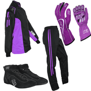 K1 RaceGear Challenger Purple Package: Includes Challenger Race Jacket, Challenger Race Pants, Track-1 Race Gloves and Challenger Race Shoes