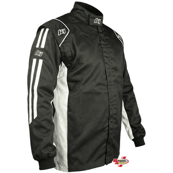 K1 RaceGear Challenger Racing Jacket Black/White <br>SFI 3.2A/1