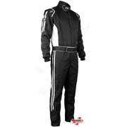 K1 RaceGear Challenger Racing Suit Black/White <br>SFI 3.2A/1