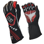 K1 RaceGear Flex Gloves Black/Red <br>SFI 3.3/5