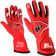 K1 RaceGear Flight SFI Racing Gloves Red <br>SFI 3.3/5
