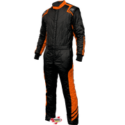 K1 RaceGear Aero Auto Racing Suit Black/Orange <br>SFI 3.2A/5