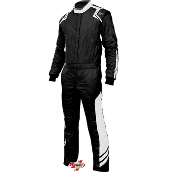 K1 RaceGear Aero Auto Racing Suit Black/White <br>SFI 3.2A/5