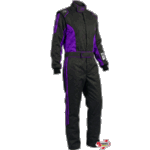 K1 RaceGear Challenger Purple Package: Includes Challenger Race Suit, Track-1 Race Gloves and Challenger Race Shoes