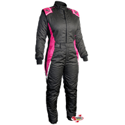 K1 RaceGear Layla Women's Race Suit Black/Pink <br>SFI 3.2A/5