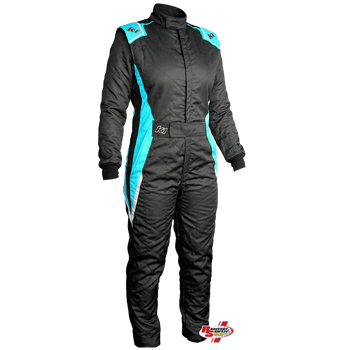 K1 RaceGear Layla Women's Race Suit Black/Teal <br>SFI 3.2A/5