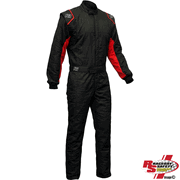 K1 RaceGear Outlaw Youth Racing Suit Black/Red <br>SFI 3.2A/5