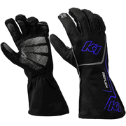 K1 RaceGear Reflex Kart Racing Gloves Black/Blue