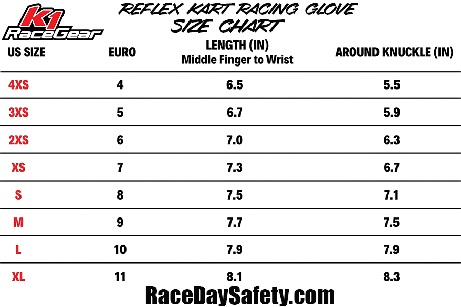 K1 RaceGear Reflex Kart Racing Gloves Black/Flo Pink