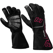 K1 RaceGear Reflex Kart Racing Gloves Black/Flo Pink