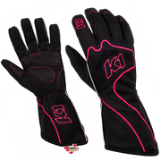 K1 RaceGear RS1 Karting Gloves In Black/Pink