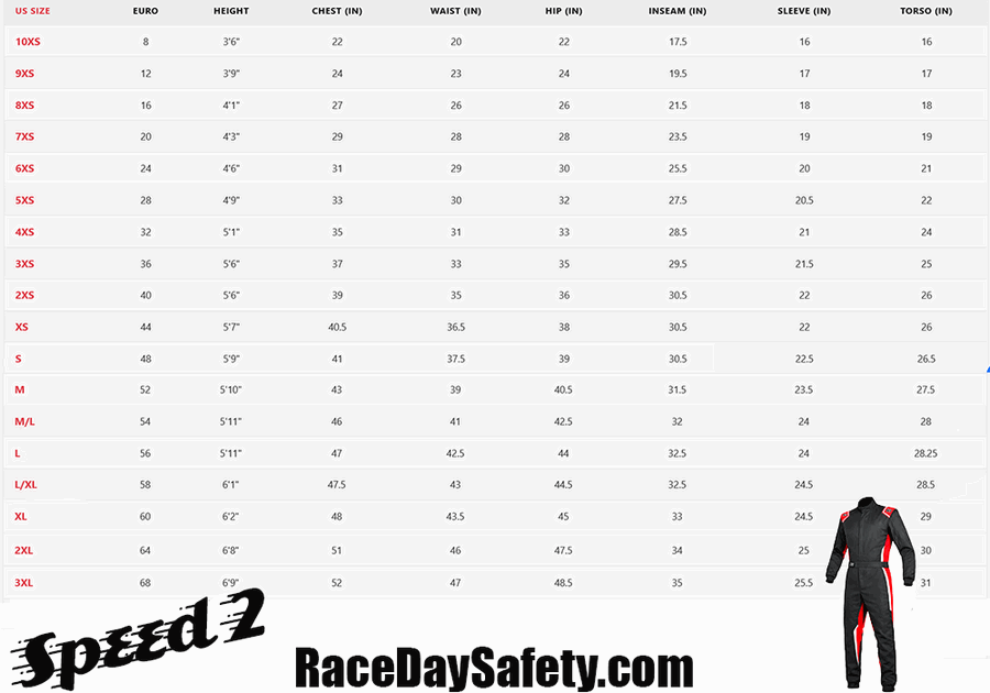 K1 RaceGear Speed 2 Kart Racing Suit Black/Red