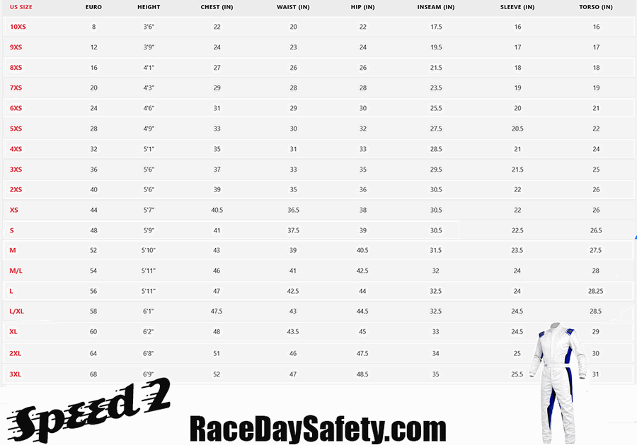 K1 RaceGear Speed 2 Kart Racing Suit White/Blue