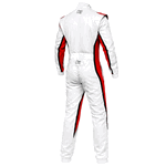 K1 RaceGear Speed 2 Kart Racing Suit White/Red