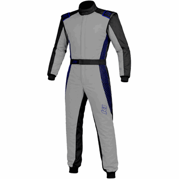 K1 RaceGear Strata Kart Racing Suit Gray/Blue