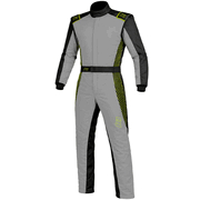 K1 RaceGear Strata Kart Racing Suit Gray/Flo Green