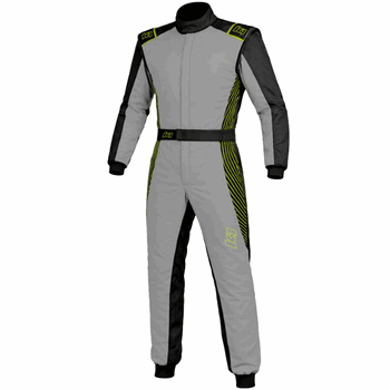 K1 RaceGear Strata Kart Racing Suit Gray/Flo Green