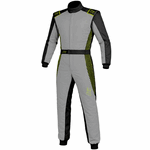 K1 RaceGear Strata Kart Racing Suit Gray/Flo Green