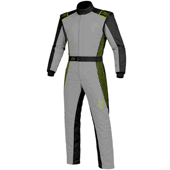 K1 RaceGear Strata Kart Racing Suit Gray/Flo Green