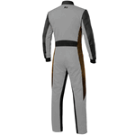 K1 RaceGear Strata Kart Racing Suit Gray/Flo Orange