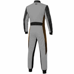 K1 RaceGear Strata Kart Racing Suit Gray/Flo Orange