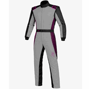 K1 RaceGear Strata Kart Racing Suit Gray/Pink
