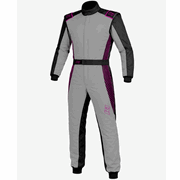 K1 RaceGear Strata Kart Racing Suit Gray/Pink