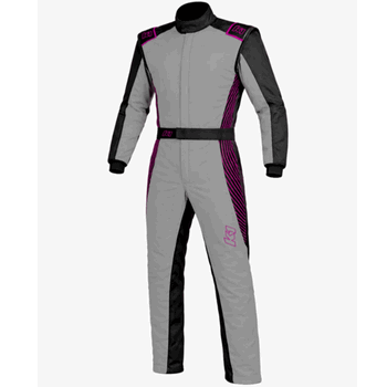 K1 RaceGear Strata Kart Racing Suit Gray/Pink