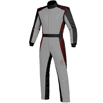K1 RaceGear Strata Kart Racing Suit Gray/Red