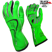 K1 RaceGear Track 1 Nomex® Racing Gloves Flo Green <br>SFI 3.3/5