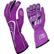 K1 RaceGear Track 1 Nomex&#174; Racing Gloves Purple <br>SFI 3.3/5