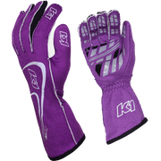 K1 RaceGear Track 1 Nomex® Racing Gloves Purple <br>SFI 3.3/5