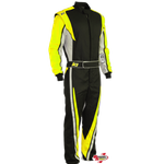 K1 RaceGear Vortex Flo Yellow Package: Includes Vortex Race Suit, Track-1 Race Gloves and Challenger Race Shoes