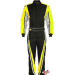 K1 RaceGear VORTEX Racing Suit Flo Yellow/Gray/Black <br>SFI 3.2A/1