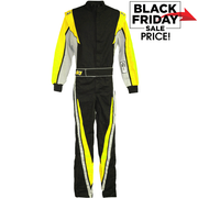 K1 RaceGear VORTEX Racing Suit Flo Yellow/Gray/Black <br>SFI 3.2A/1