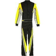 K1 RaceGear VORTEX Racing Suit Flo Yellow/Gray/Black <br>SFI 3.2A/1