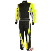 K1 RaceGear VORTEX Racing Suit Flo Yellow/Gray/Black <br>SFI 3.2A/1
