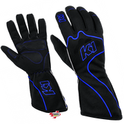 K1 RaceGear RS1 Karting Gloves In Black/Blue