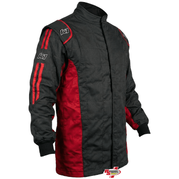 K1 RaceGear Sportsman Racing Jacket Black/Red <br>SFI 3.2A/5