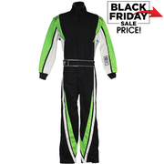 K1 RaceGear VORTEX Racing Suit Flo Green/Black/White <br>SFI 3.2A/1