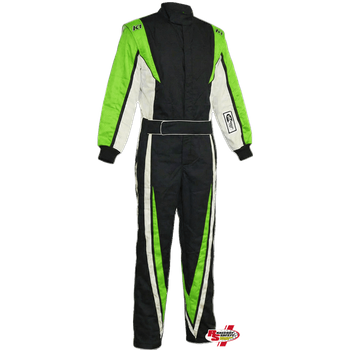 K1 RaceGear VORTEX  Racing Suit Flo Green/Black/White <br>SFI 3.2A/1