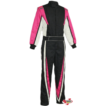 K1 RaceGear VORTEX Racing Suit Flo Pink/Black/White <br>SFI 3.2A/1