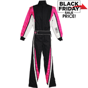 K1 RaceGear VORTEX Racing Suit Flo Pink/Black/White <br>SFI 3.2A/1