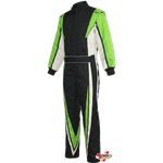 K1 RaceGear Vortex Flo Green Package: Includes Vortex Race Suit, Track-1 Race Gloves and Challenger Race Shoes