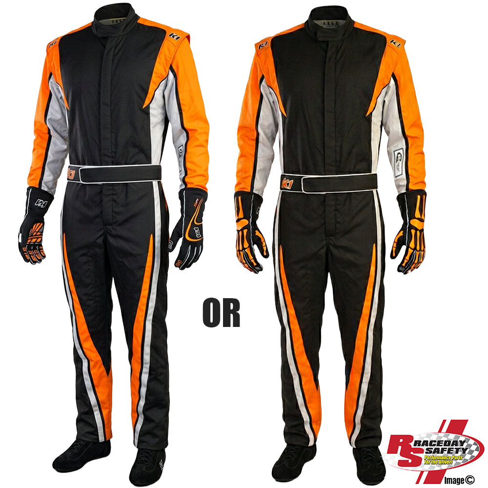 K1 RaceGear Vortex Orange Package: Includes Vortex Race Suit and