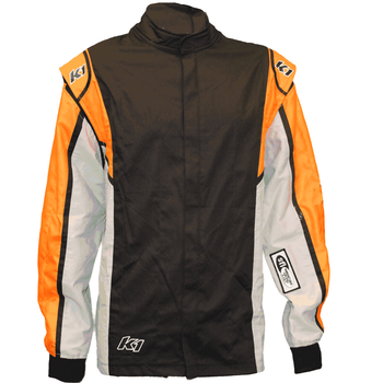 K1 RaceGear VORTEX Racing Jacket In Orange/Gray/Black <br>SFI 3.2A/1