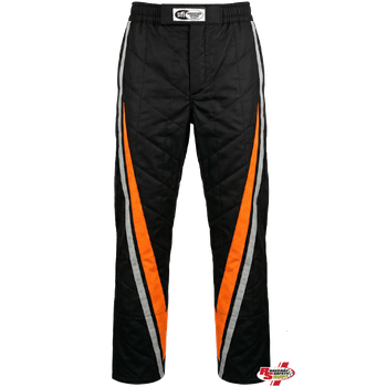 K1 RaceGear VORTEX Racing Pants In Orange/Gray/Black <br>SFI 3.2A/1